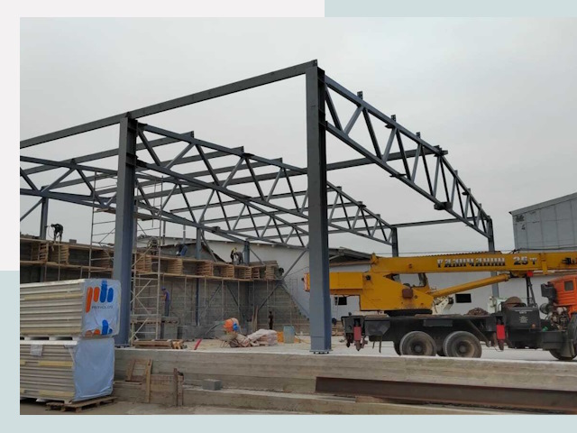 Строительство цехов в Дюртюли