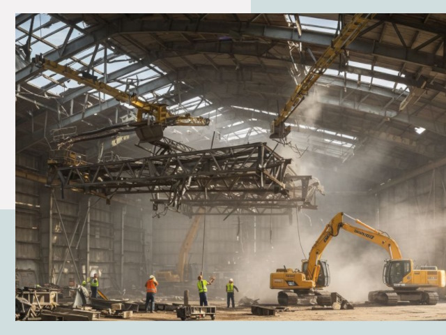 Демонтаж ангаров в Дюртюли от 626 руб. за м²